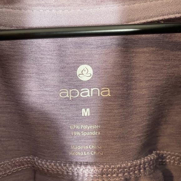 Apana Cowl Neck Soft Yoga Top Violet Purple Size Medium Loose Comfort EUC - Picture 2 of 11